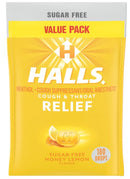 HALLS Relief Sugar Free Honey Lemon Value Pack 180 Drops