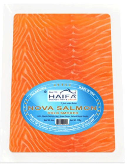 Haifa Sliced Nova Salmon Cold Smoked 4oz