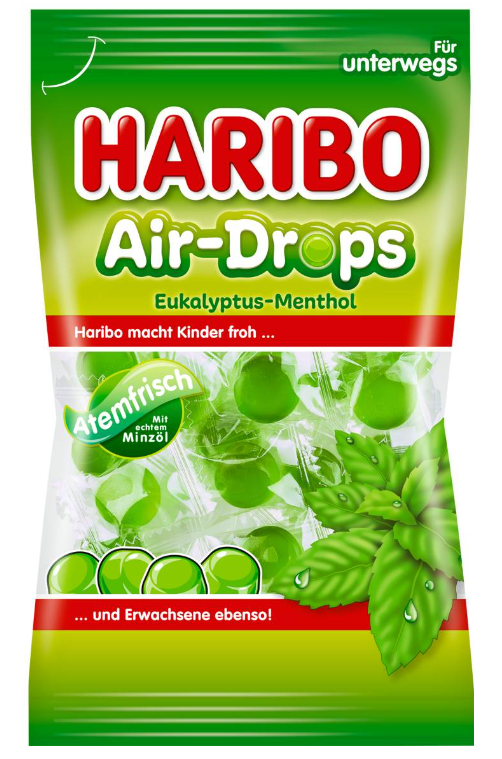 Haribo Air-drops Eukalyptus Menthol 100g