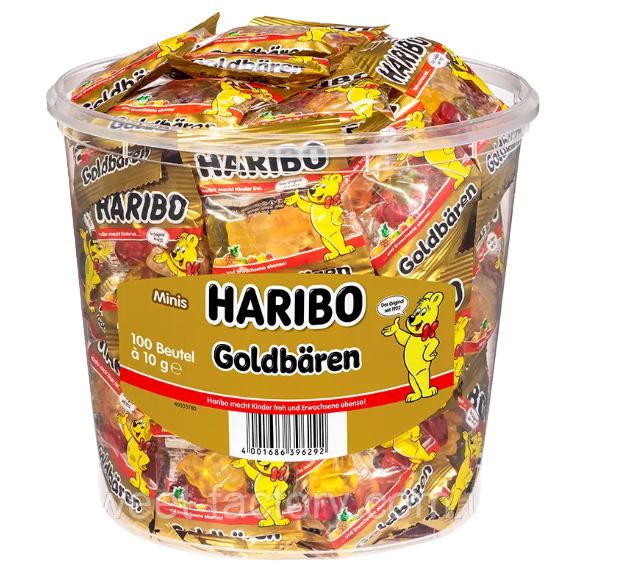 Haribo Goldbaren Mini 100 pcs 1000 g