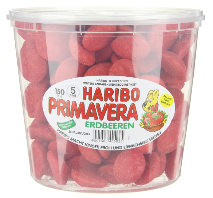 Haribo Primavera Erdbeeren 150 pcs 1050 g