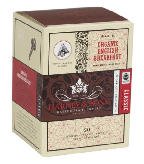 Harney and Sons Organic English Breakfast Tea 20 Bags