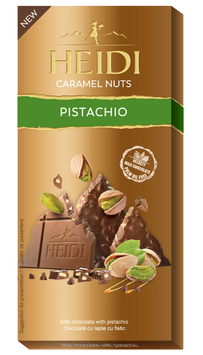 Heidi Caramel Nuts Pistachios 80 g