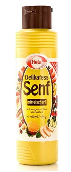 Hela Delikatess Senf Mittelscharf (Medium Mustard) 300ml