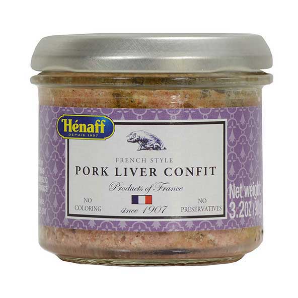 Henaff French Style Pork Liver 3.2 oz (Pork Liver Confit)