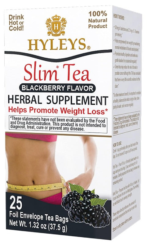 Hyleys Slim Tea Blackberry Flavor 25 Tea Bags