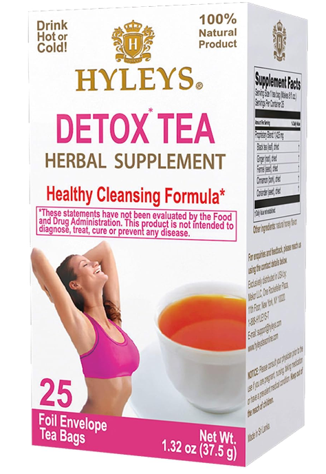 Hyleys Detox Tea for Cleanse and Weight Loss 25 Tea Bags