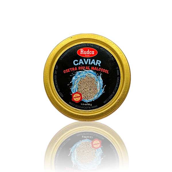 Osetra Royal Malossol Caviar 1.8oz by Rudca food