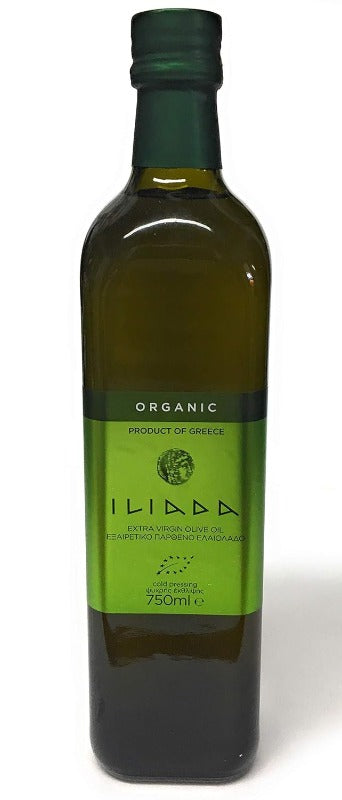 Iliada Organic Extra Virgin Olive Oil, 750ml