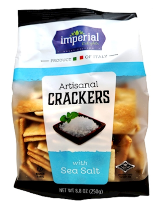 Imperial Delights Artisanal Crackers with Sea Salt 250 g