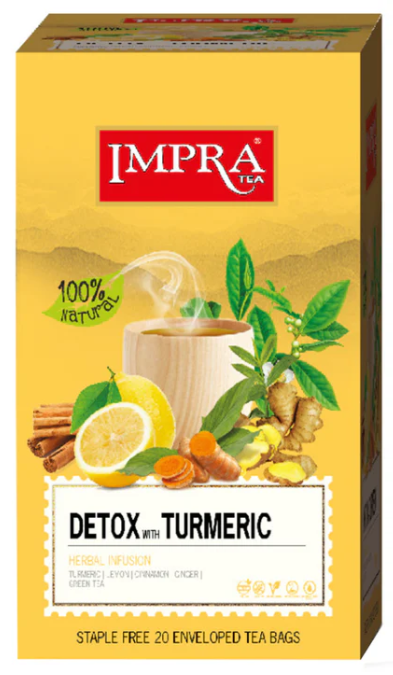 Impra Detox with Tumeric Herbal Tea 20 Tea Bags