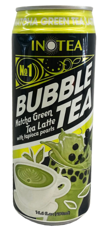 Inotea Matcha Green Tea Latte Bubble Tea 490 Ml