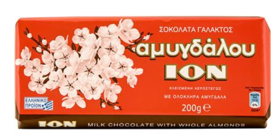 Ion Milk Chocolate with Almonds 200 g