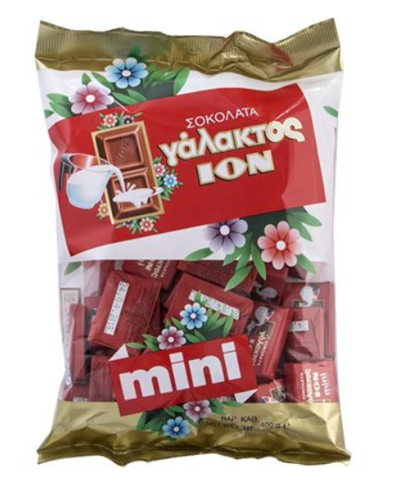 Ion Mini Milk Chocolate with Almonds 400g