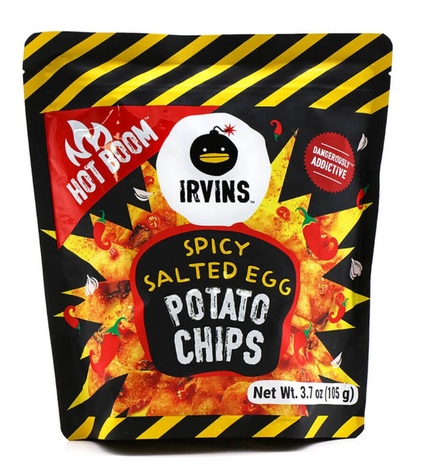 Irvins Spicy Salted Egg Potato Chips 3.7oz
