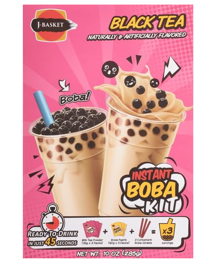 J-Basket Black Tea Boba Kit 10 oz