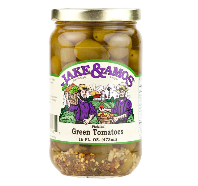 Jake & Amos Pickled Green Tomato 16 oz