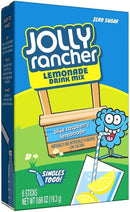 Jolly Rancher Blue Raspberry Lemonade Sugar Free Powdered Drink Mix 6 Packets
