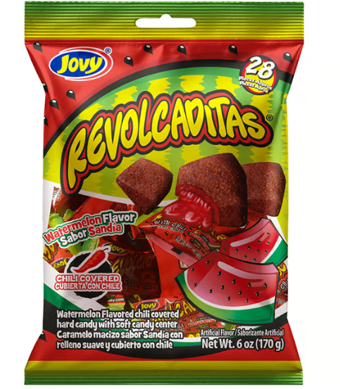 Jovy Revolcaditas with Chili Watermelon Candy 6 oz