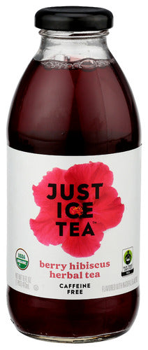 Just Ice Tea Organic Berry Hibiscus Herbal Tea 16 fl.oz