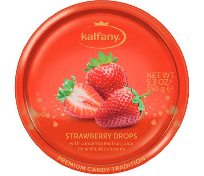 Kalfany Strawberry Hard Candies 150 g