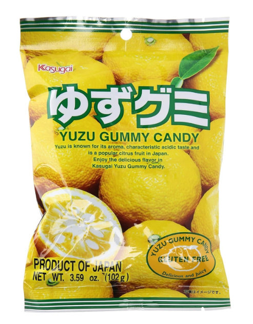 Kasugai Fruit Yuzu Gummy Candy 3.59 oz