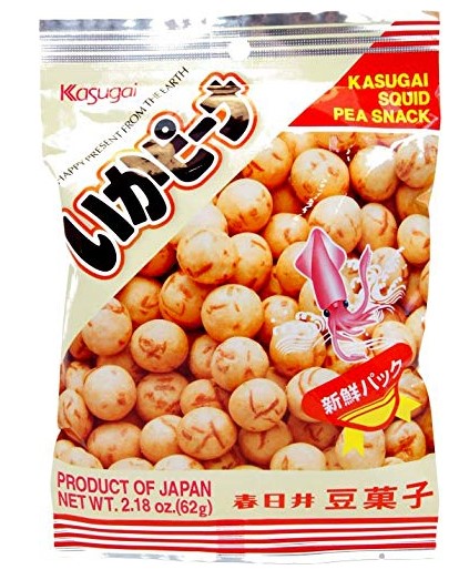 Kasugai Squid Pea Snack 2.18 oz