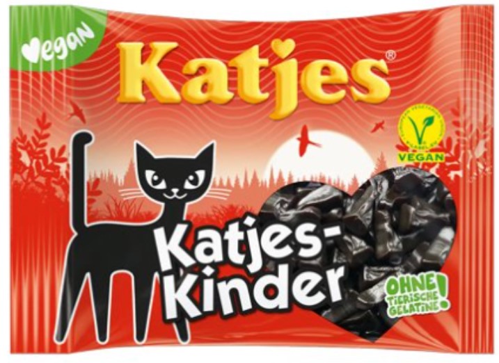 Katjes Kinder Licorice Cat-Shaped Drops 175g