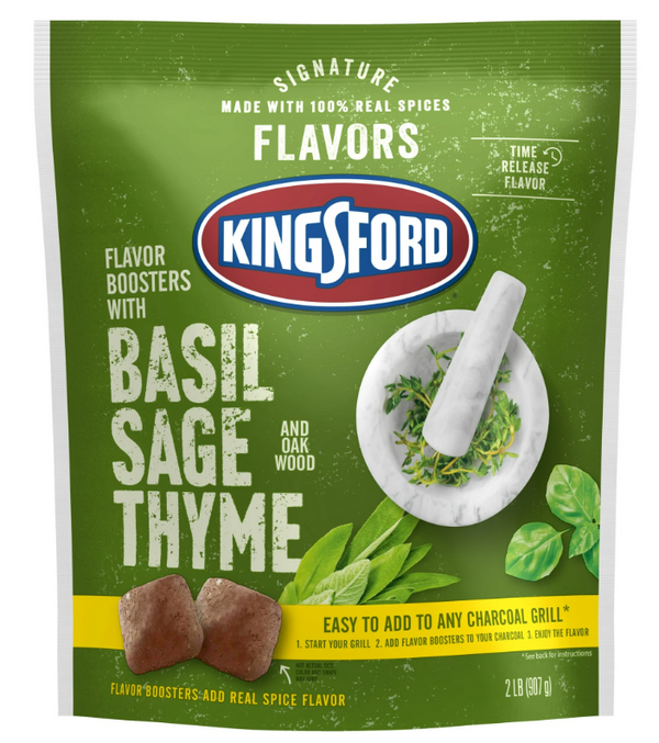 Kingsford Signature Flavors All Natural Basil Sage Thyme Charcoal Briquettes 2 lb