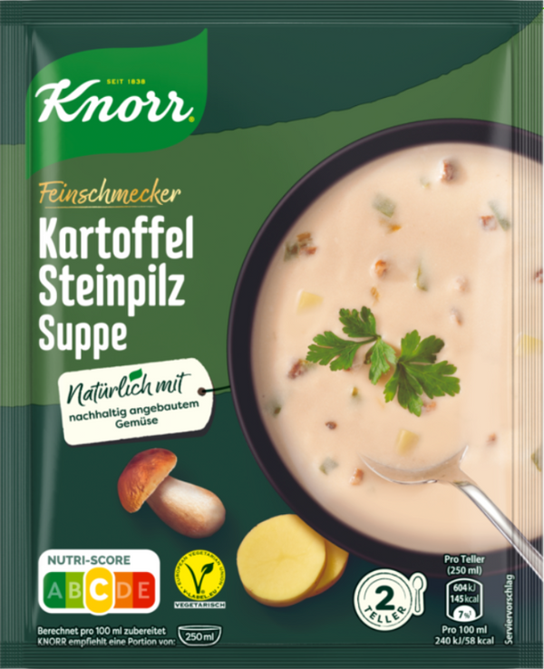 Knorr Feinschmecker Kartoffel Steinpilz Suppe