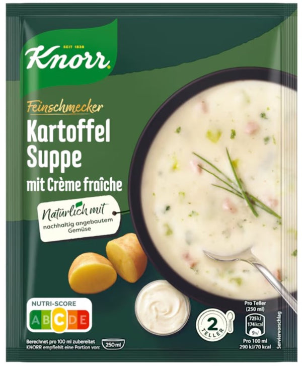 Knorr Feinschmecker Kartoffel Suppe mit Creme Fraiche