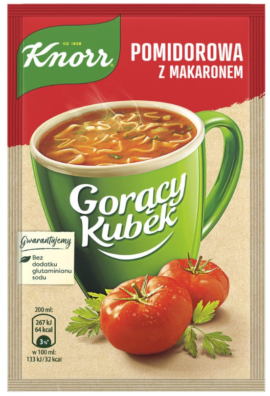 Knorr Goracy Kubek Pomidorowa Z Makaronem 19 g