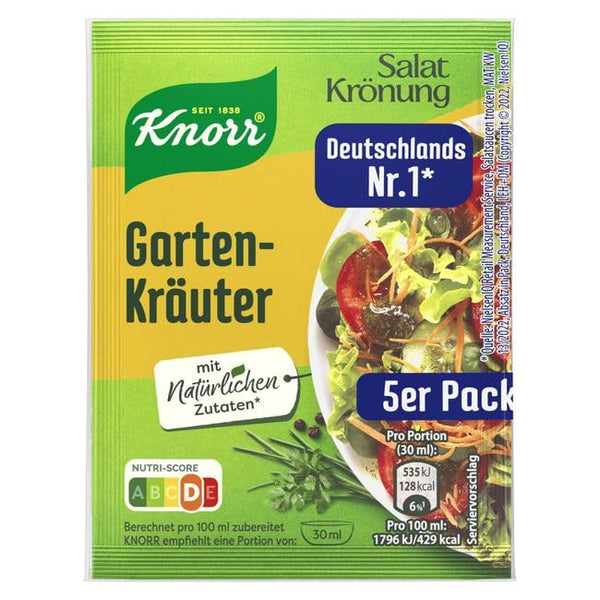Knorr Salatkronung Gartenkrauter Dressing Pack of 5