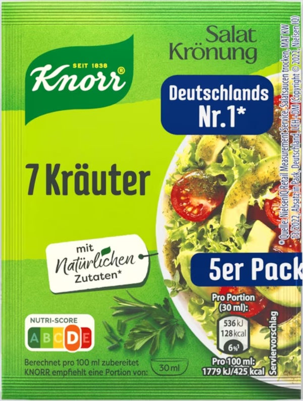Knorr Salatkronung 7 Krauter Dressing Pack of 5