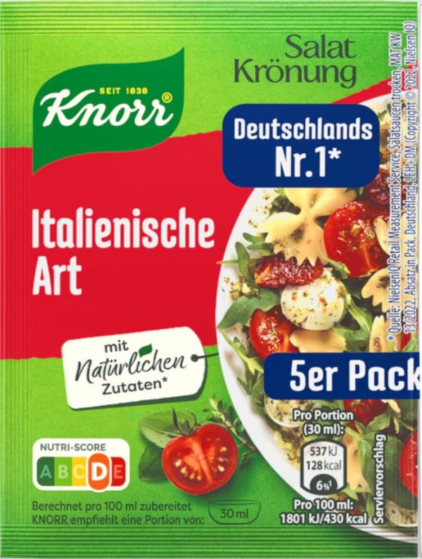 Knorr Salatkronung Italienische Art Dressing 5er-Pack