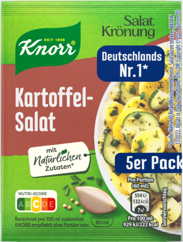 Knorr Salatkronung Kartoffelsalat Pack of 5