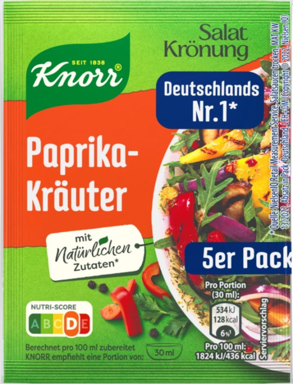 Knorr Salatkronung Paprika Krauter Dressing Pack of 5