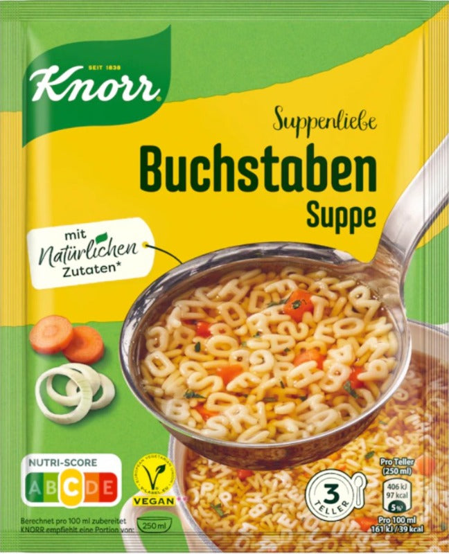 Knorr Suppe Suppenliebe Buchstaben