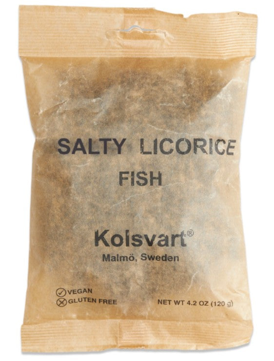 Kolsvart Salty Licorice Candy Fish 4.2 oz