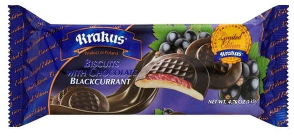 Krakus Black Currant Chocolate Biscuits 135g