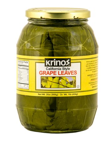 Krinos Grape Leaves 2 lb