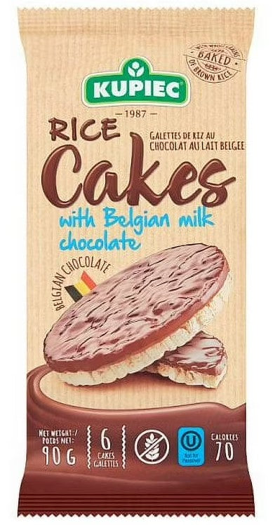 Kupiec Rice Cakes with Belgian Milk Chocolate 90 g