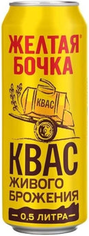 Kvas Yellow Barrel Trehsosnensky 0.5L