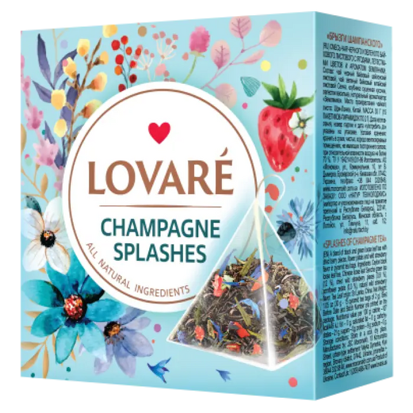 LOVARE Champagne Splashes 15 Tea Bags