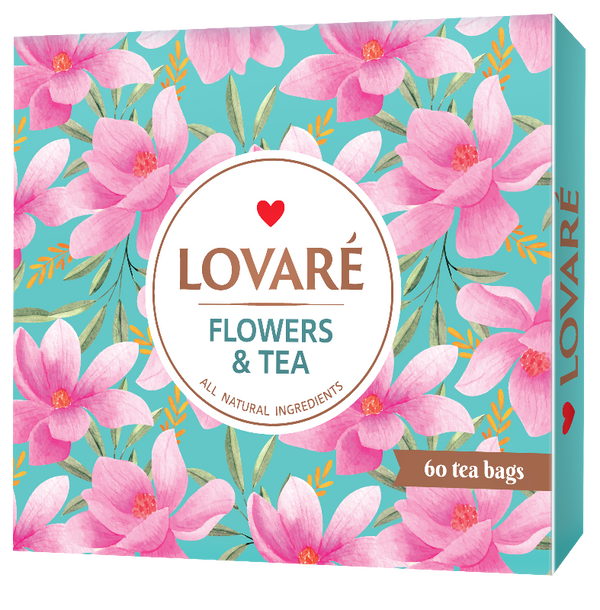 LOVARE Flowers & Tea Collection 12 Flavors 60 Tea Bags