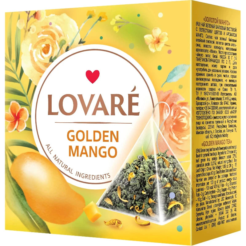 LOVARE Golden Mango 15 Tea Bags