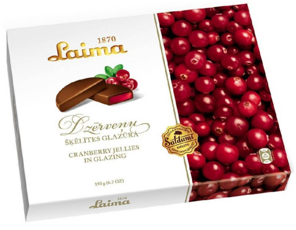 Laima Cranberry Jelly in Chocolate 190 g