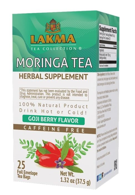 Lakma Moringa Oleifera Tea with Goji Berry 25 Tea Bags