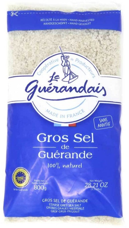 Le Guerandais Natural Grey Coarse Sea Salt from Guerande 800g