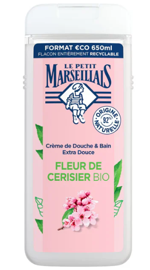 Le Petit Marseillais Shower Gel Extra Soft Cherry Blossom 650 ml